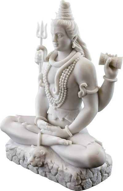 Aadhyatmik White Marble Lord Shiva Murti