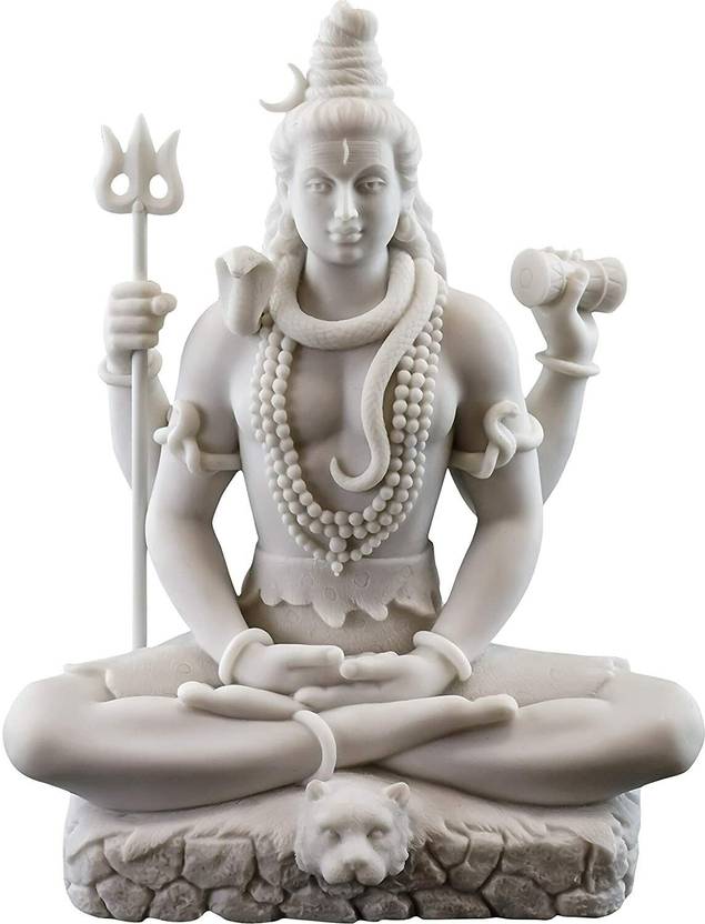 Aadhyatmik White Marble Lord Shiva Murti