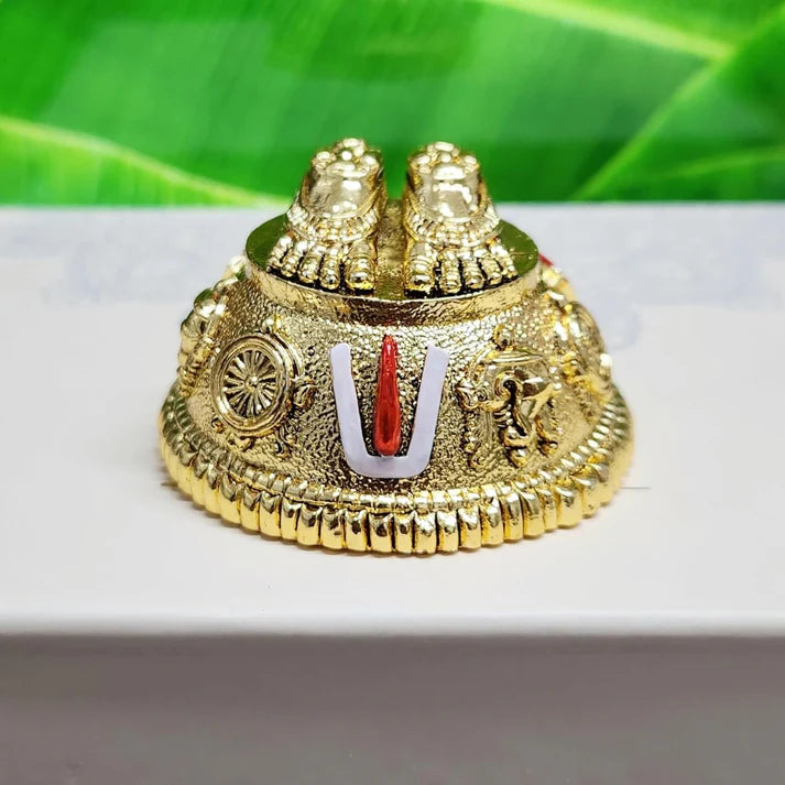 Antique Finish Lord Balaji Charan Paduka