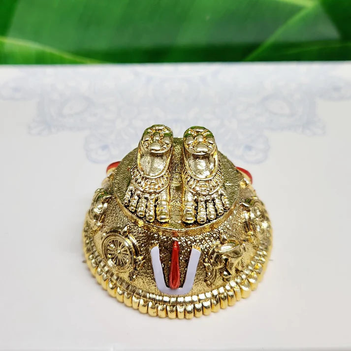 Antique Finish Lord Balaji Charan Paduka