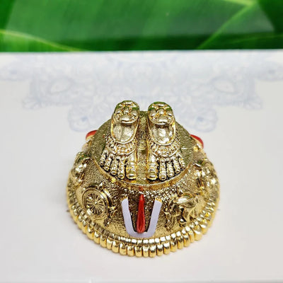 Antique Finish Lord Balaji Charan Paduka