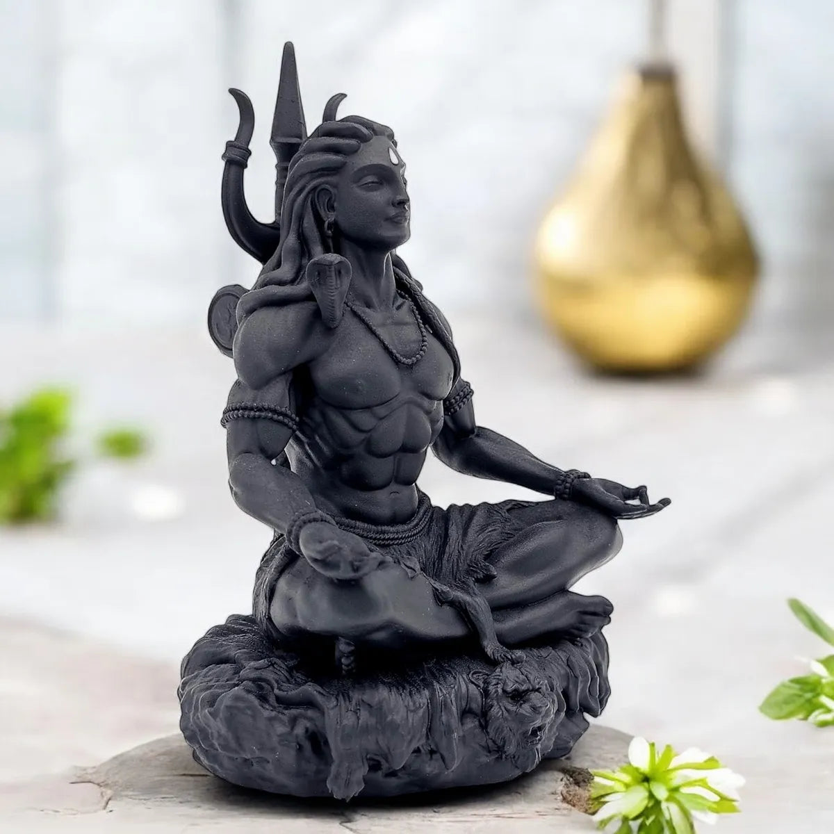 Adiyogi Car Idol – Compact Adiyogi Statue for Dashboard & Home