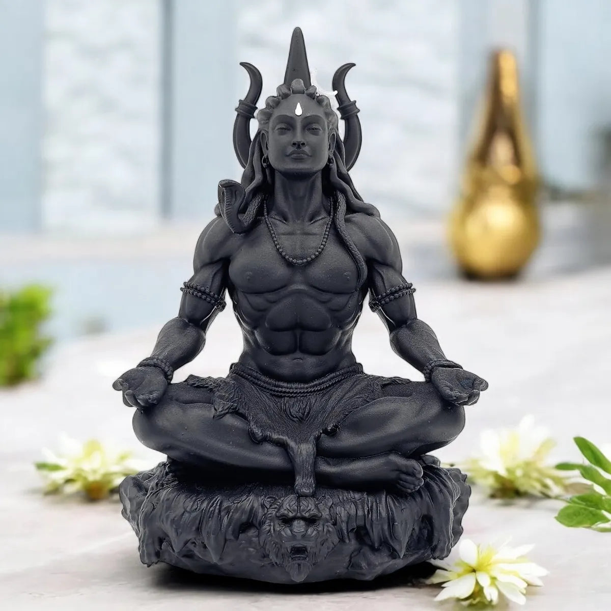 Adiyogi Car Idol – Compact Adiyogi Statue for Dashboard & Home