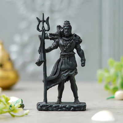Aadhyatmik Black Shiv Ji Standing Murti