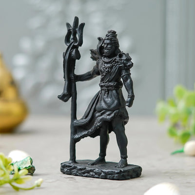 Aadhyatmik Black Shiv Ji Standing Murti