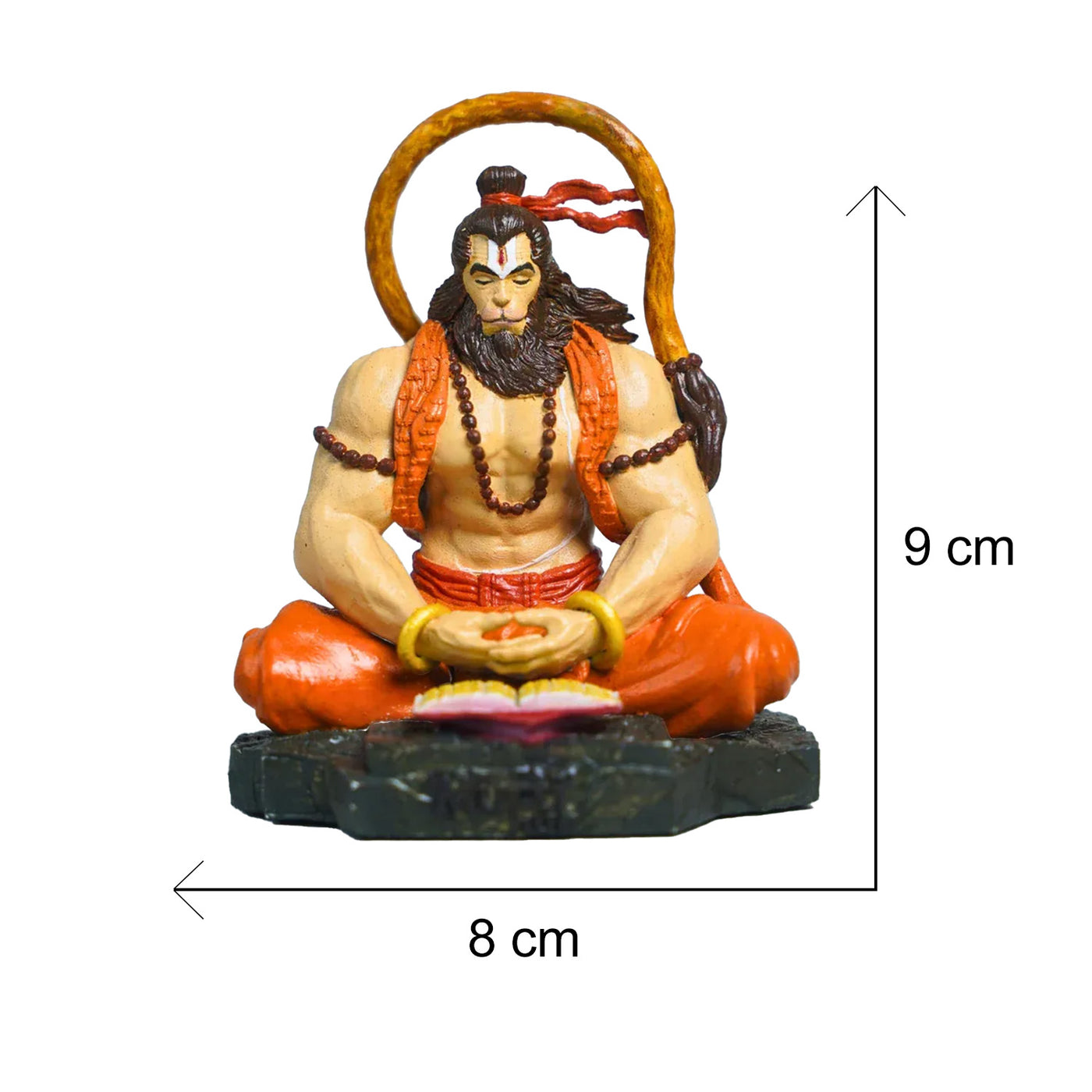 Aadhyatmik Pavan Sut Hanuman ji Hand Painted for Car dashbord