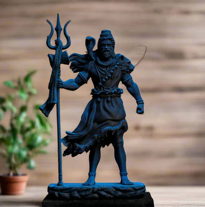 Aadhyatmik Blue Shiv Ji Standing Murti