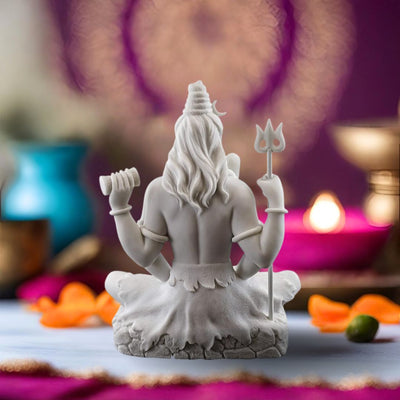 Aadhyatmik White Marble Lord Shiva Murti