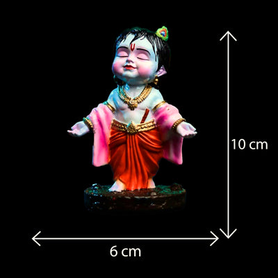 Lord Krishna Bal Gopal Idol | Makhan Chor Murti | Bal Gopal Idol for Car Dashboard