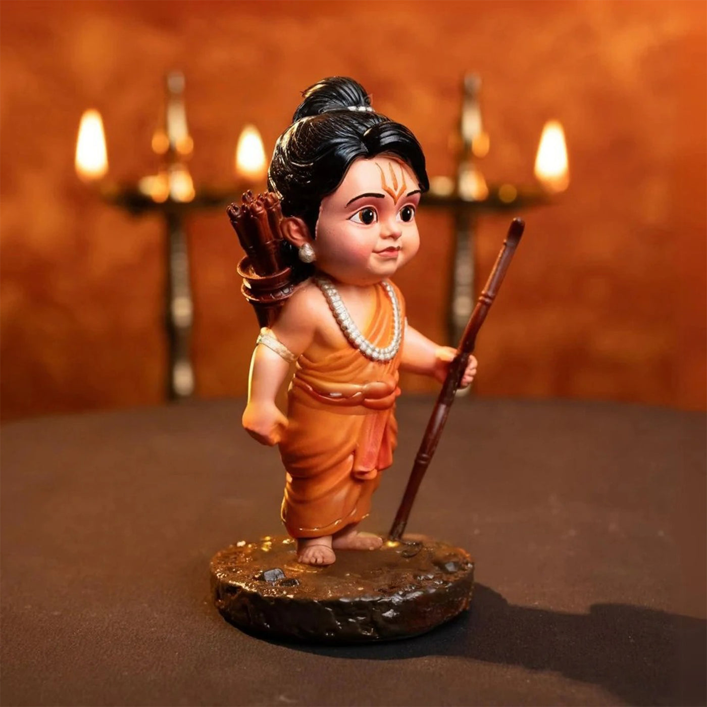 Bal Ram Idol for Car Dashboard | Beautiful Ram Murti for Pooja Room, and Spiritual Gifting