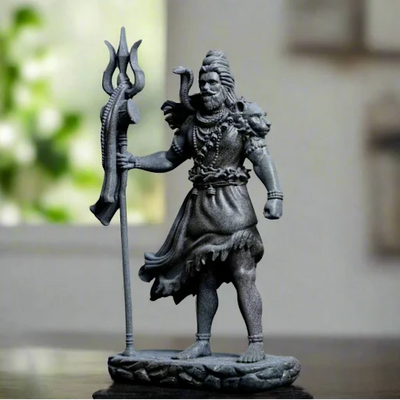 Aadhyatmik Black Shiv Ji Standing Murti